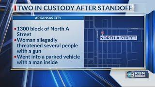 Two People in custody following standoff in Arkansas City