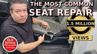 Most common auto seat repair upholstery