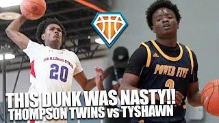 Amen Thompson NASTY POSTER in Miami!! | Thompson Twins vs Tayshawn Bridges at Fantastic 40