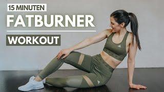 15 MIN FATBURNER WORKOUT | Abnehm Workout Zuhause | Ganzkörper Workout zum Abnehmen | Tina Halder