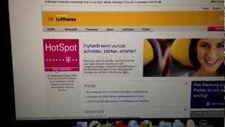 Review of Lufthansa Flynet (in-flight wifi)