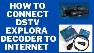 how to connect your dstv explora decoder to the internet. dstv wifi connector.  DSTV fix