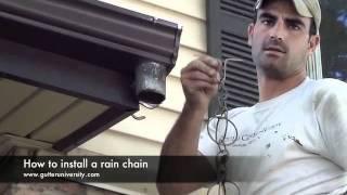 How to install a rain chain