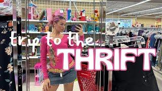 TRIP TO THE THRIFT! Thrifting in my Boyfriends city 
