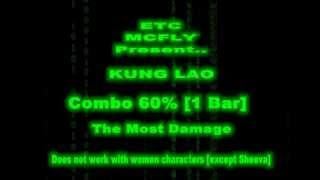 [ETC] Mcfly KungLao Combo 60% Corner (1 Bar) The Most Damage [Last Patch] [XBOX360]