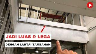 PENAMBAHAN LANTAI GUDANG BARU, TINGGAL FINISHING