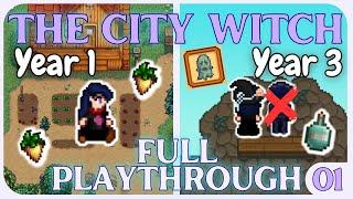 Willow The City Witch - FULL PLAYTHROUGH MOVIE Part 1 [Modded Stardew Valley]