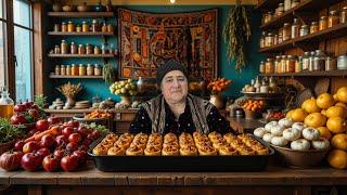 Grandma’s Rustic Cooking: Hard Life in an Azerbaijani Village Far from Civilization