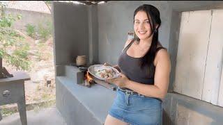 BREAKFAST ON THE WOOD STOVE