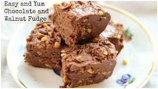 The Easiest and Best Milk Chocolate and Walnut Fudge - Cooking Video - Honest & Tasty