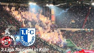 1.FC Köln vs. 1.FC Magdeburg | Mega Pyroshow |  Magdeburg bestraft Kölner Chancenwucher im Topspiel