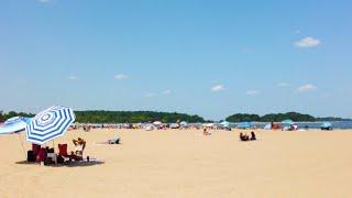 The Bronx New York - 4K Beach Ambience - Open an Umbrella at Orchard Beach