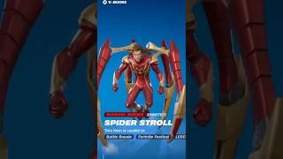 FIRST LOOK AT NEW IRON SPIDERMAN SKIN! #gaming #fortnite