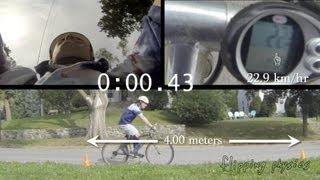 Introductory Uniformly Accelerated Motion Problem - A Braking Bicycle