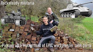 Picking up a motherload of  EPIC ww2 Panzer tank parts deep into Germany