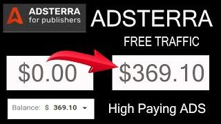 AdsTerra $369 Earning Strategy 2024 | adsterra | tipstv4you