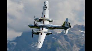 Powerful flybys of classic aircraft and helicopters on top of a Swiss mountain - StansAIRhorn 2024