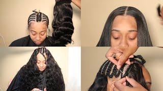 HAIR TUTORIAL | Full Leave Out Sew In Tips & Tricks Blending Leave Out & Flat Tracks Ft Eayon Hair