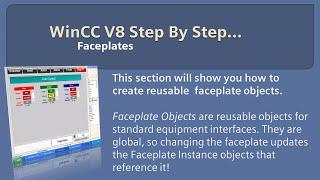 WinCC v8.0 Step By Step 13: Create Faceplates In Graphics Designer  #winccguru