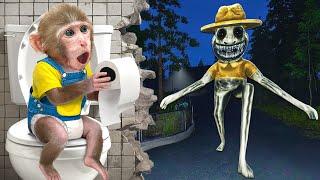 KiKi Monkey go to the toilet with Duckling & play Realistic Zoonomaly Game after | KUDO ANIMAL KIKI