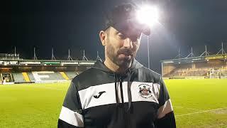Needham Market manager Kevin Horlock after Yeovil win