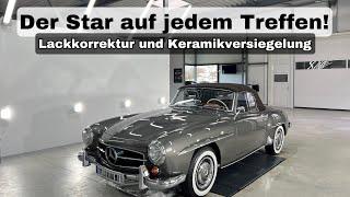 FIRST WASH Mercedes 190 SL || HIGHEND Car Detailing + Keramikversiegelung || PS Car Garage