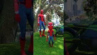 GTA 5: SPIDER-MAN GIFTS HIS BABY A SUPERBIKE  #shorts