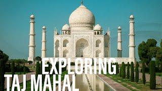 Taj Mahal Agra India , in 4K Drone view Ultra HD