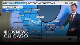 First snow of the season arriving Wednesday night in Chicago