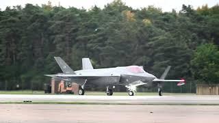 USAF f35A  48th Fighter wing RAF Lakenheath .....mass take off