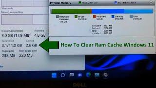 How To Clear Ram Cache Windows 11