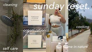 sunday reset with me ️ cleaning, organizing, cooking & recharging for the week