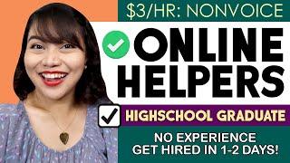 EARN ₱150/HR [$3] NON-VOICE: Online Helper | NO EXPERIENCE & HIGHSCHOOL GRAD! + 10 PHONES GIVEAWAY!