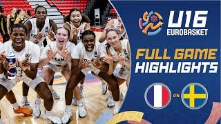 France  vs Sweden  | Highlights | FIBA U16 Women's EuroBasket 2024