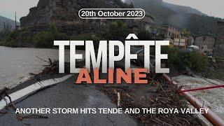 Storm Aline Hits Tende 20/10/2023 | Tempête Aline | 3 Years After Storm Alex-Tende Gets Hits Again️