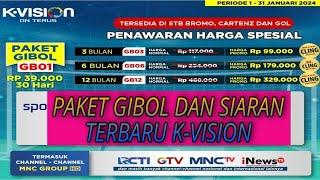 Paket GIBOL Dan Siaran Terbaru Di Receiver Kvision Bromo Cartenz Dan GOL