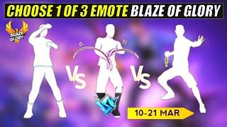 How To Claim Blaze of Glory Emote in Free Fire | Kongfu Emote vs Starry Hand vs Great condor Emote