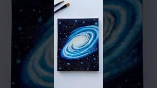 Milky Way on Canvas    #galaxy #acrylic #painting