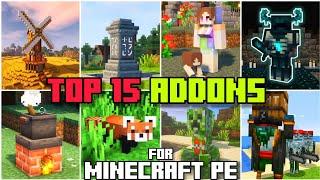 ️TOP 15 ADDONS for BEDROCK / MINECRAFT PE +1.20 #addons