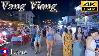 Vang Vieng Walking Tour | Laos | 4K HDR