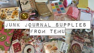 Huge junk journal haul // Temu crafty items