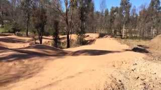 Test run of Western Sydney Parklands' Wylde MTB Trail Pump Track