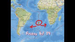 Two 5.9 Earthquakes southern Mid-Atlantic Ridge. Friday update 6/14/2024