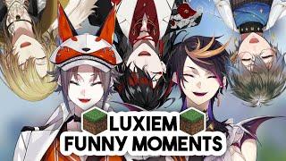 funny moments from Luxiem Minecraft World collab!