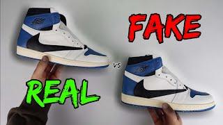 REAL VS FAKE! NIKE X FRAGMENT X TRAVIS JORDAN 1 HIGH COMPARISON!