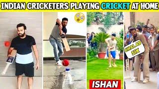 Famous Indian Cricketers Playing Cricket At Their Home | Kohli, Shreyas, Dhawan, Ishan