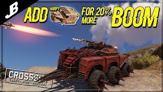 Testing out the NEW Harpy cabin with fused wasp missiles - Crossout Gameplay