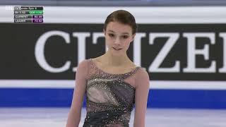 Anna Shcherbakova | Free Skate | Figure Skating World Championships 2021 | BBC English Commentary