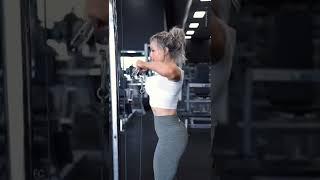 Shoulders and Arms Workout Using Cable Machine | By Stephanie Sanzo | #shorts #shoulderworkout