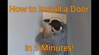 How to Install an Interior Door in 5 Minutes - No Shims!